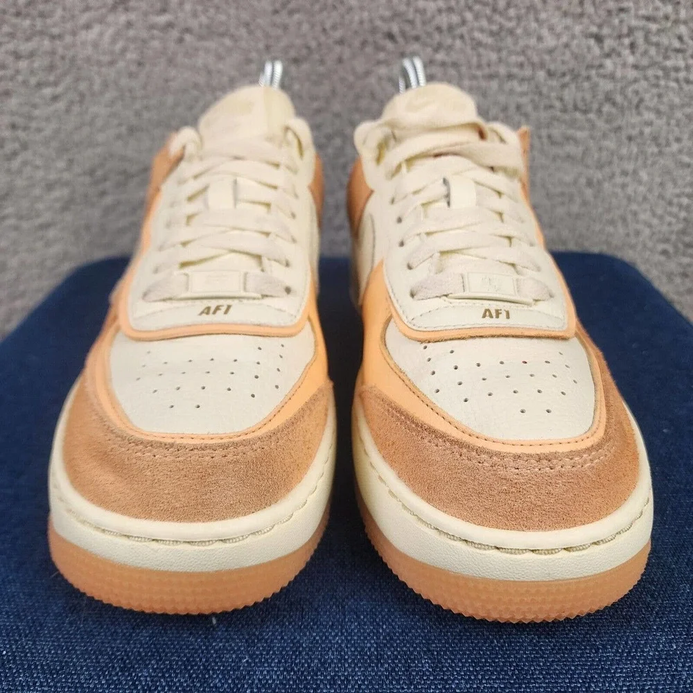 Nike Women9s Air Force 1 Shadow Sneakers in Peach & Cream